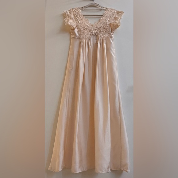 Ivory Lace Detail Slip Dress - Picture 2 of 8